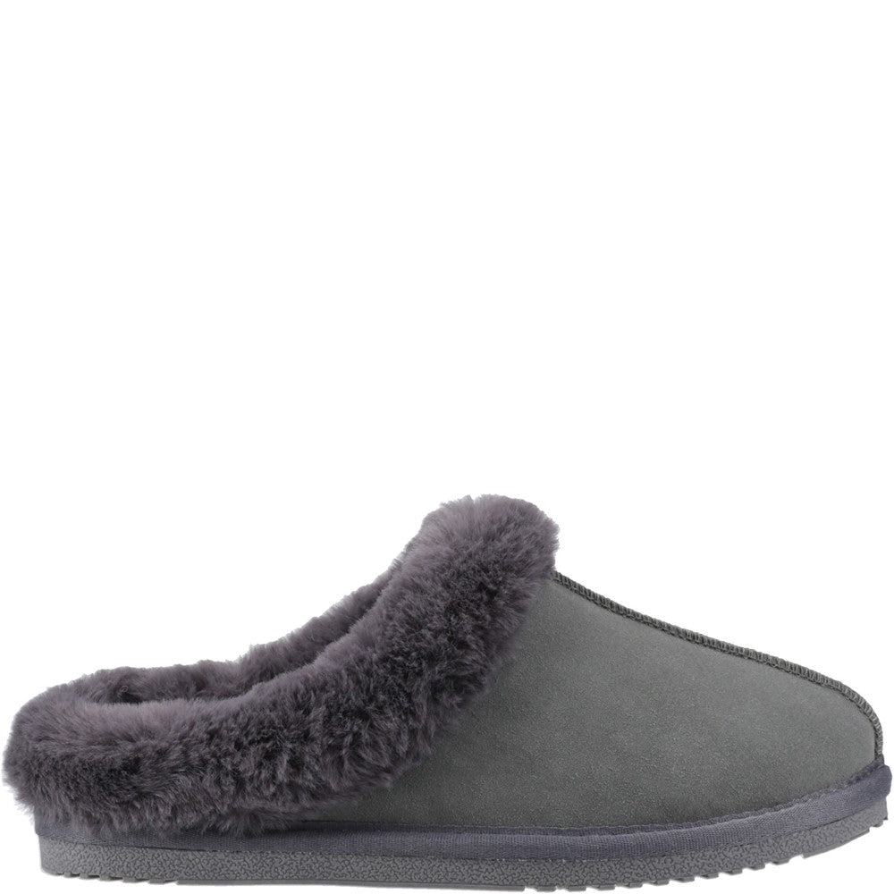 Classic Ladies Slippers Grey Hush Puppies Amara Slipper