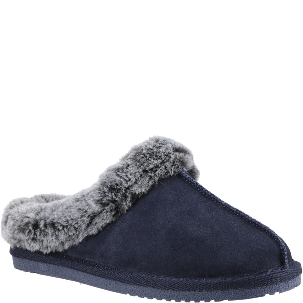 Classic Ladies Slippers Navy Hush Puppies Amara Slipper