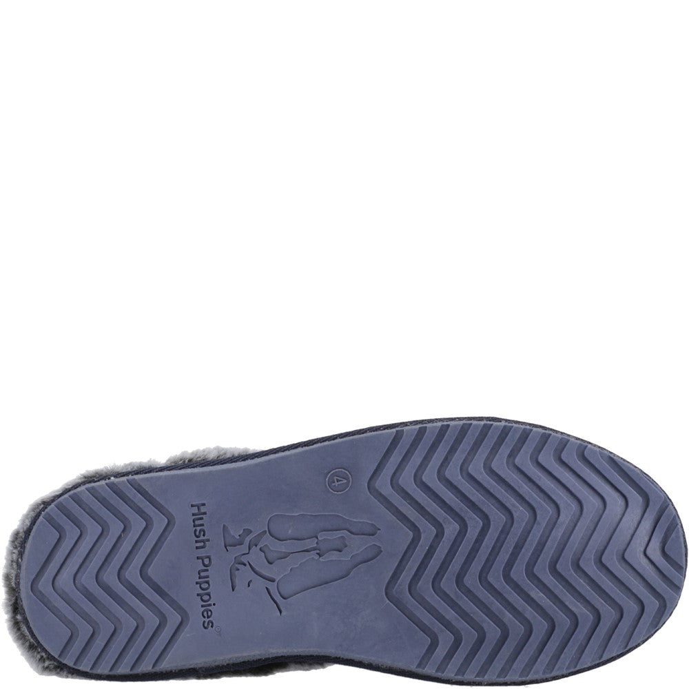 Classic Ladies Slippers Navy Hush Puppies Amara Slipper