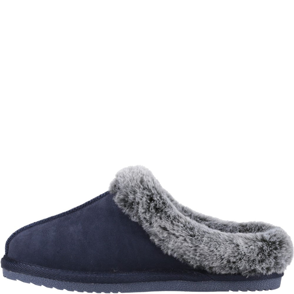 Classic Ladies Slippers Navy Hush Puppies Amara Slipper