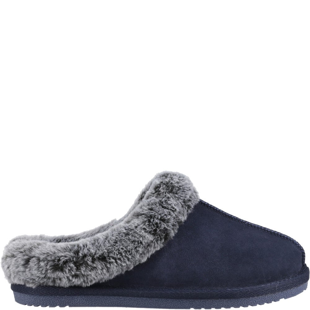 Classic Ladies Slippers Navy Hush Puppies Amara Slipper