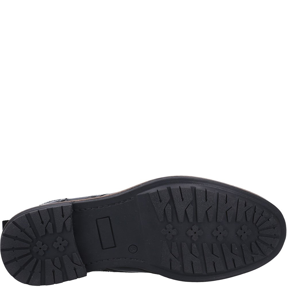 Mens Boots Black Hush Puppies Joshua Brogue Boot