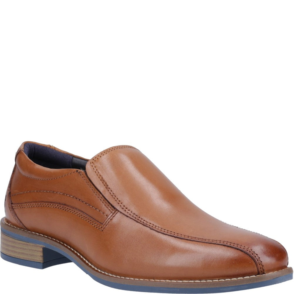 Mens Formal Slip On Shoes Tan Hush Puppies Donovan Shoe