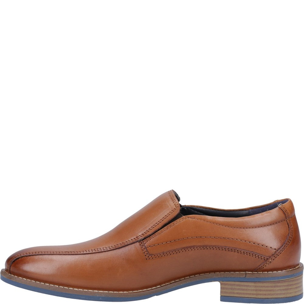 Mens Formal Slip On Shoes Tan Hush Puppies Donovan Shoe