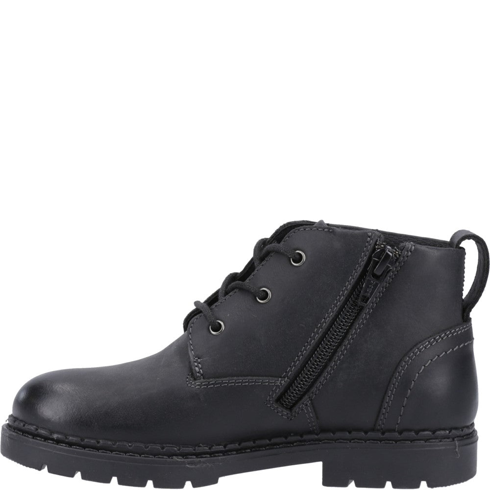 Boys Boots Black Hush Puppies Mini Presley Boot