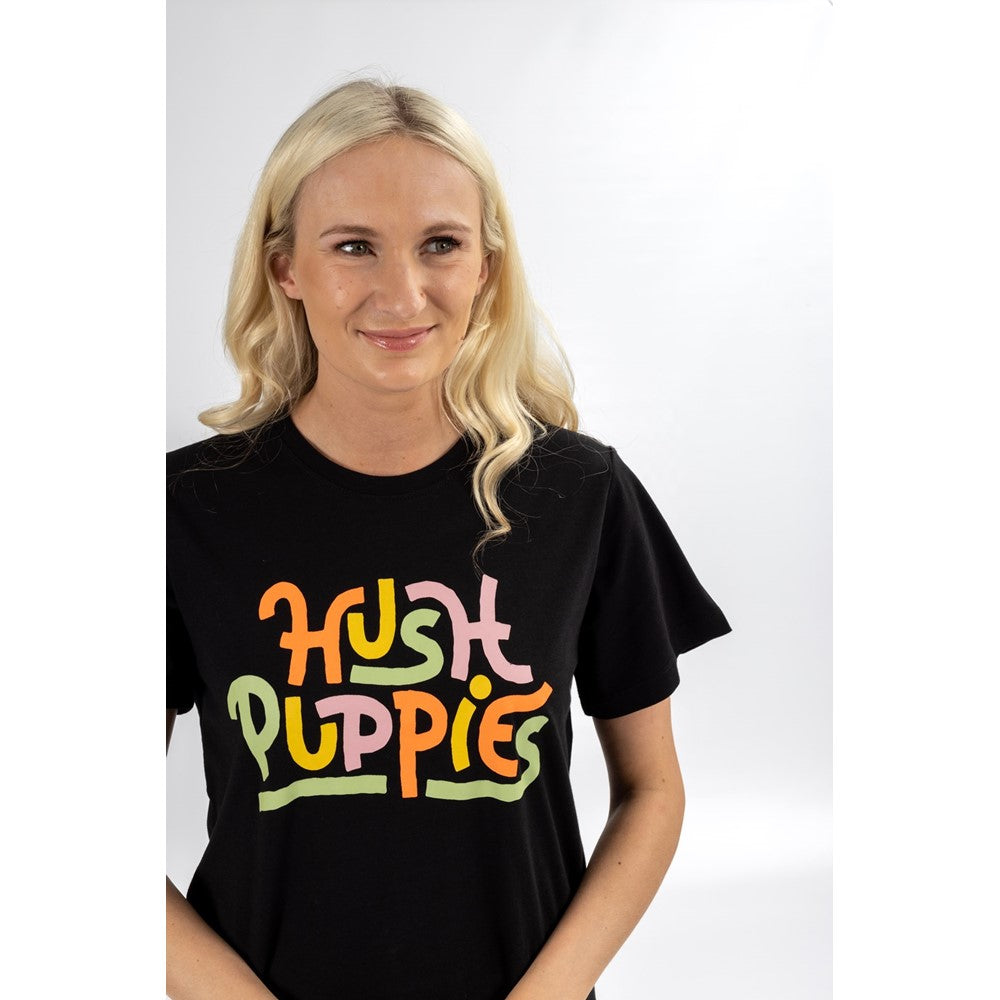 Tee Shirts Black Hush Puppies Hp Script Tee