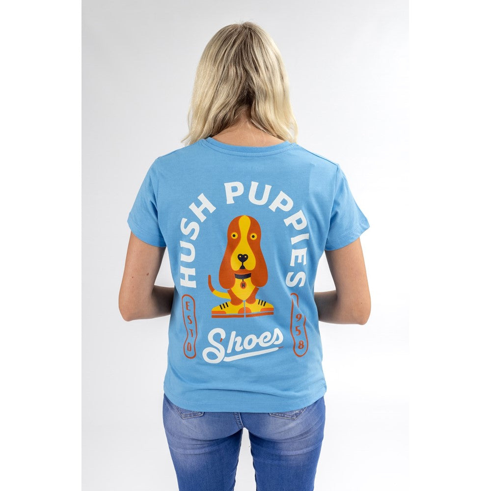 Tee Shirts Blue Hush Puppies Modern Basset Tee