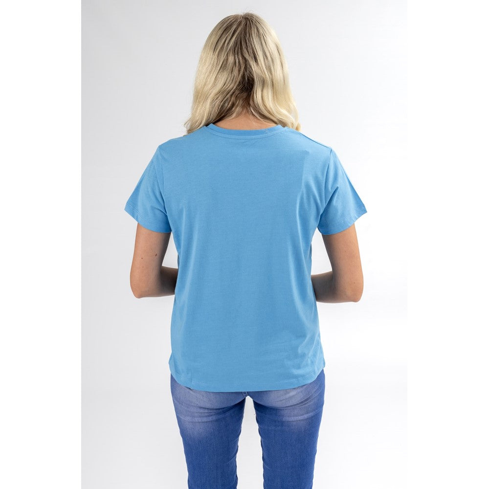 Tee Shirts Blue Hush Puppies Retro Script Tee