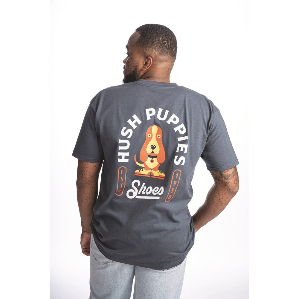Tee Shirts Blue Hush Puppies Mens Modern Basset Tee
