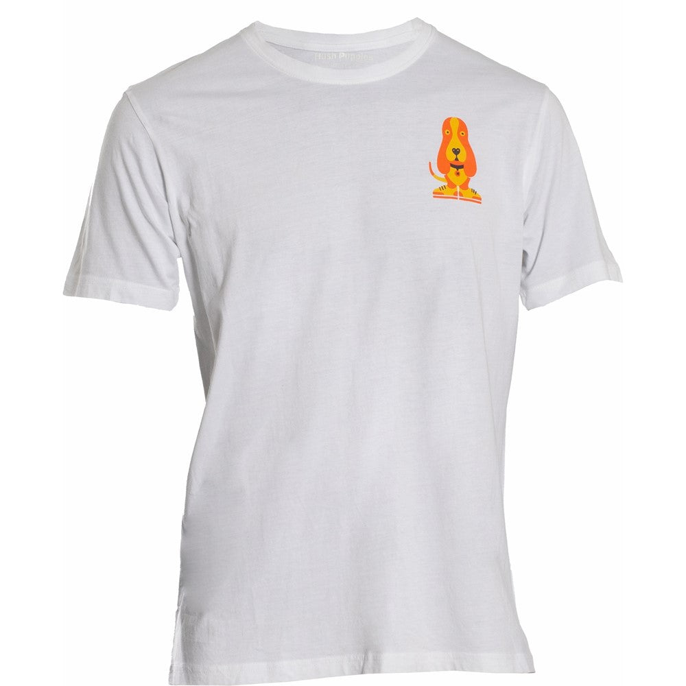 Tee Shirts White Hush Puppies Mens Modern Basset Tee