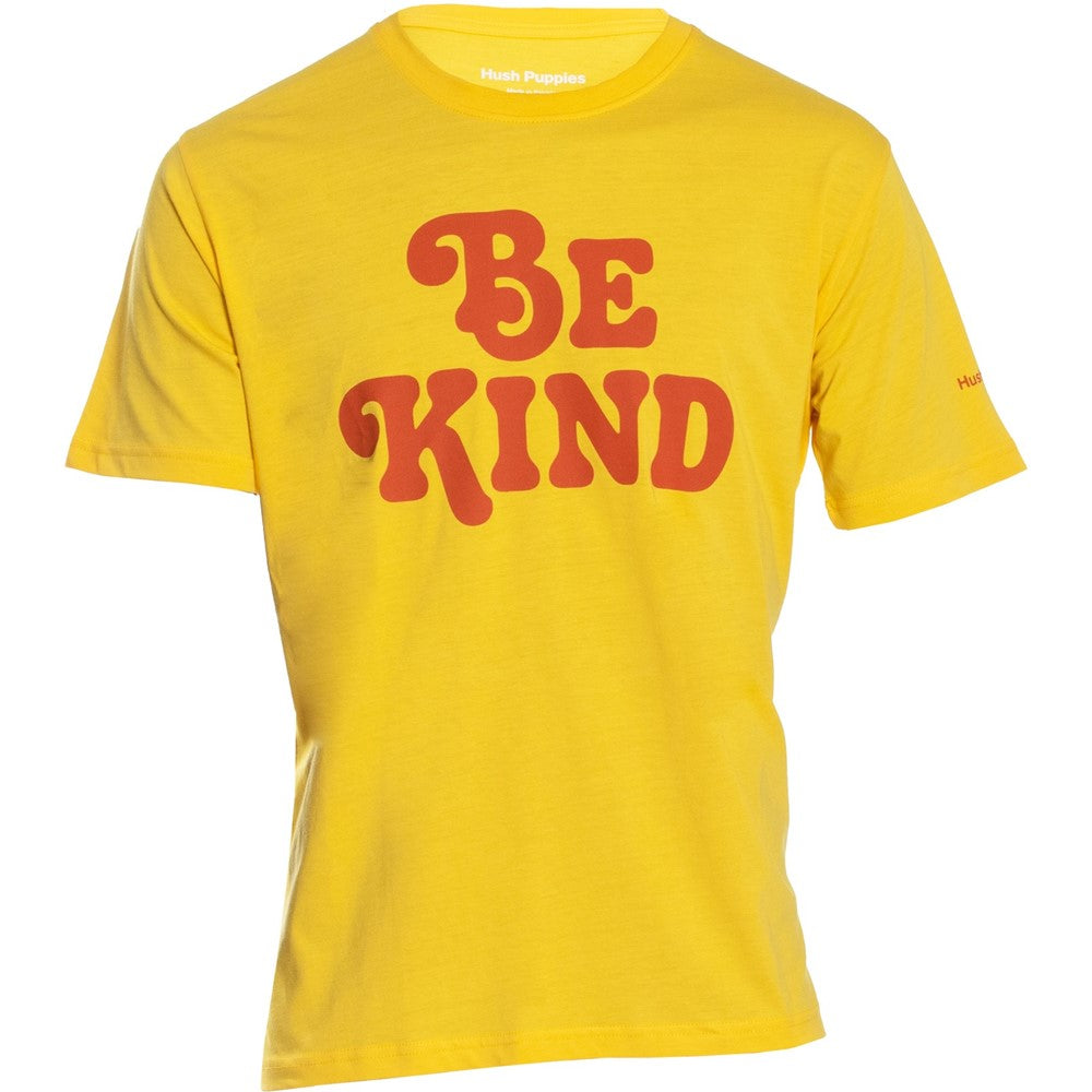 Tee Shirts Yellow Hush Puppies Mens Be Kind Tee