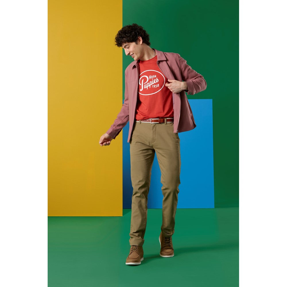 Tee Shirts Orange Hush Puppies Mens Retro Script Tee