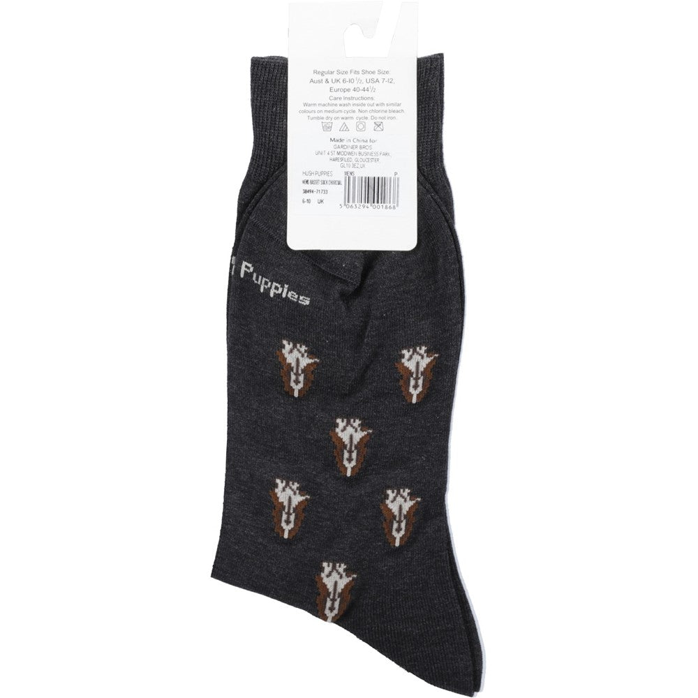 Socks Charcoal Hush Puppies MENS BASSET SOCKS 6-11