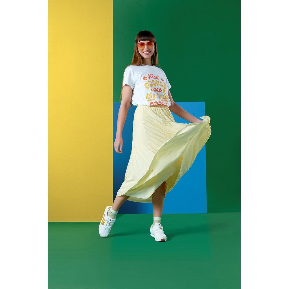 Tee Shirts White/ Yellow Hush Puppies Kind People Tee