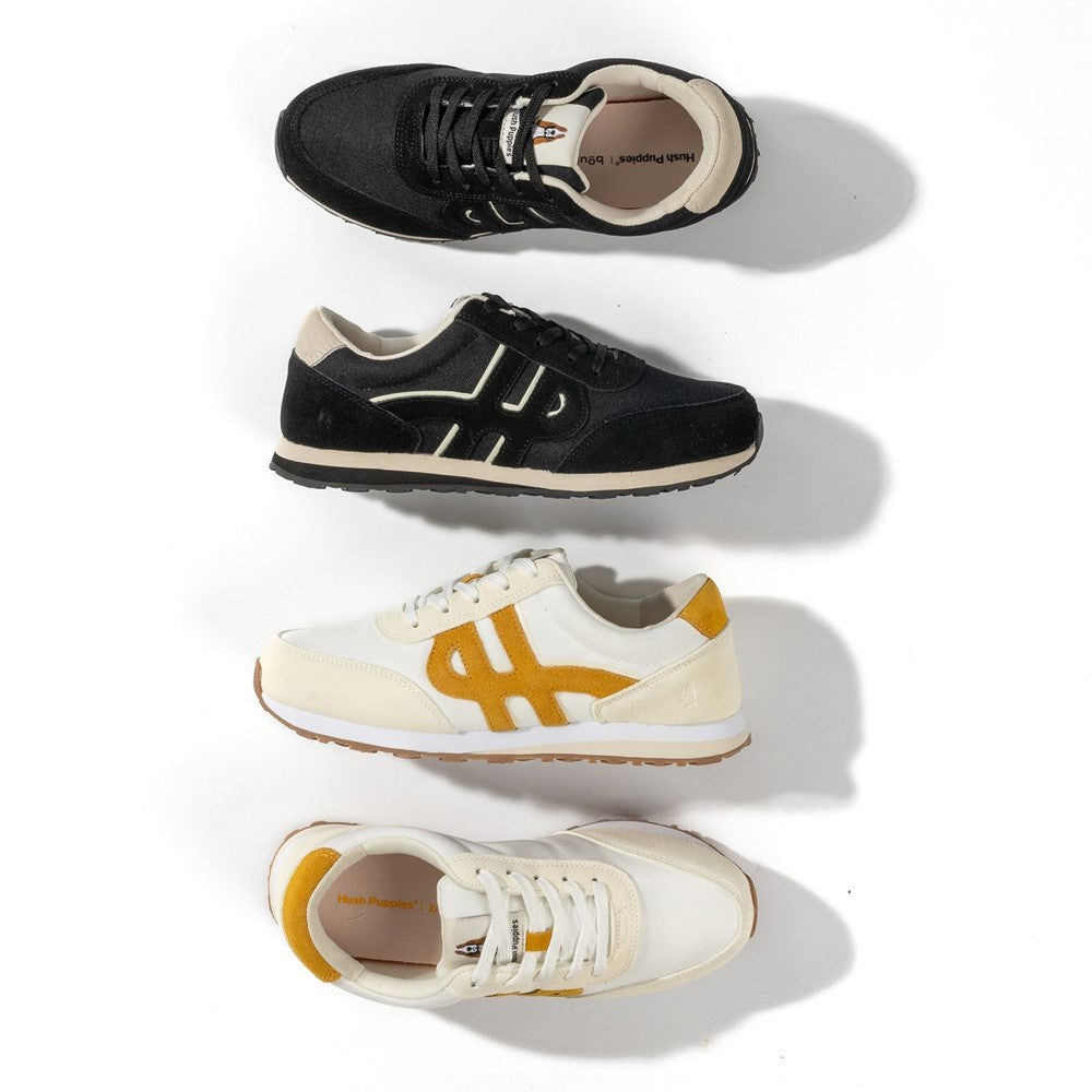 Ladies Sports Yellow Hush Puppies Seventy8 Sneaker