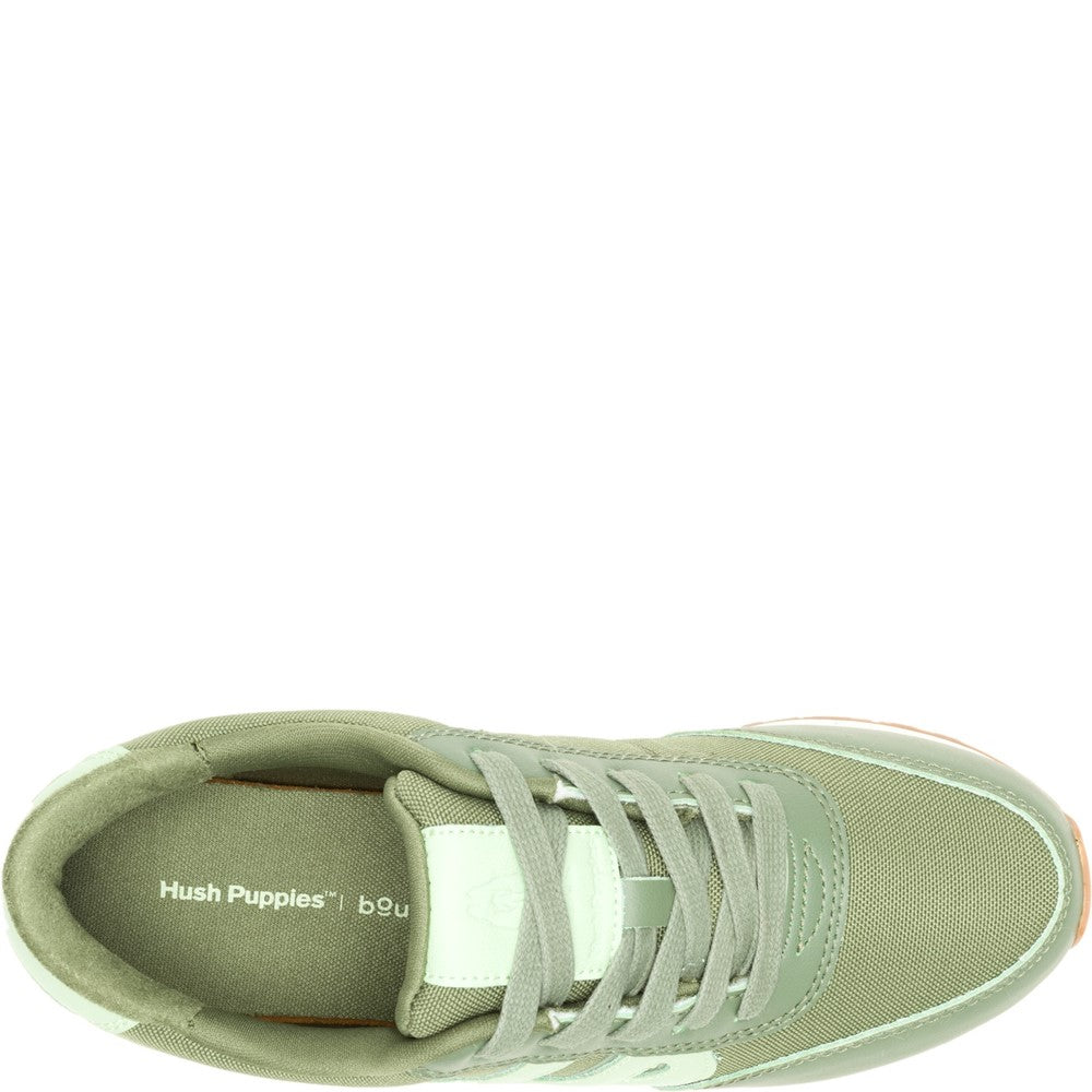 Ladies Sports Olive Hush Puppies Seventy8 Sneaker