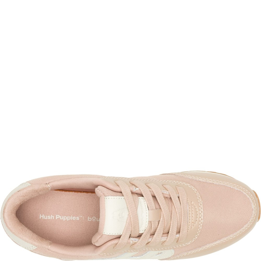 Ladies Sports Taupe Hush Puppies Seventy8 Sneaker