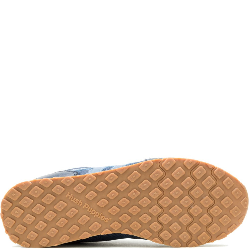 Mens Sports Blue Hush Puppies Seventy8 Sneaker