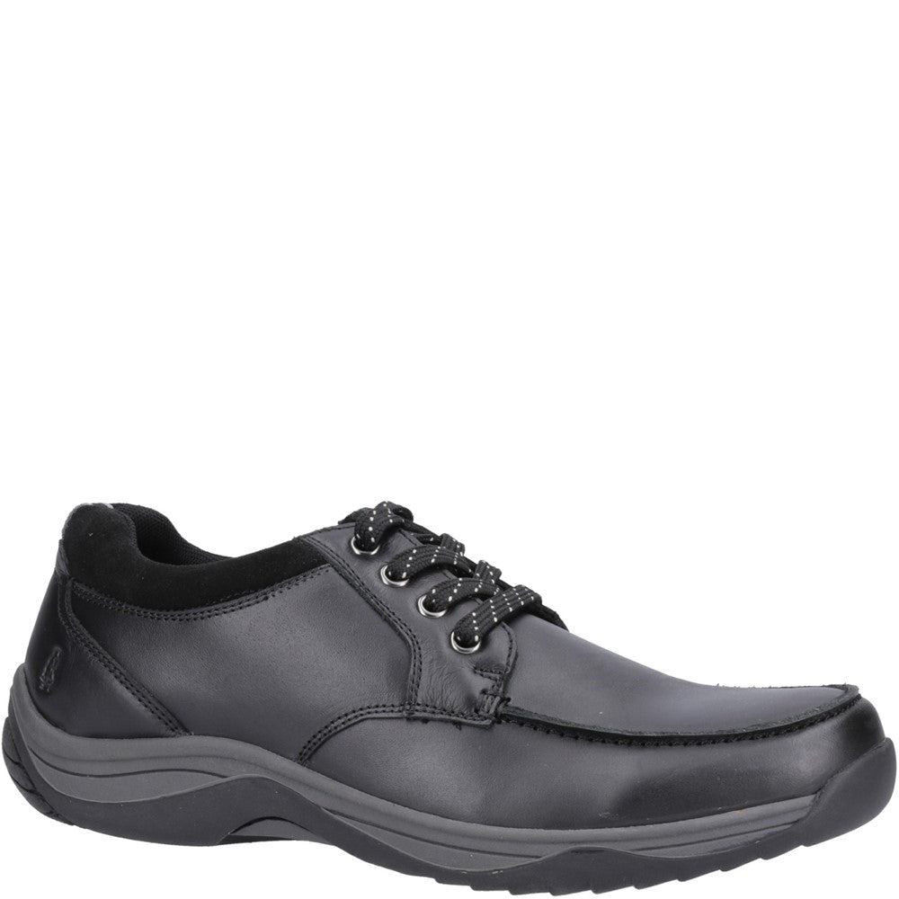 Mens Classic Lace Shoes Black Hush Puppies Derek Lace Up Shoe