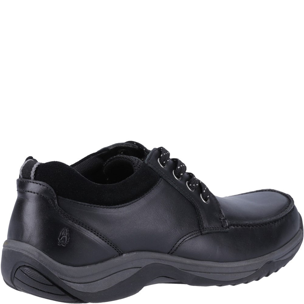 Mens Classic Lace Shoes Black Hush Puppies Derek Lace Up Shoe