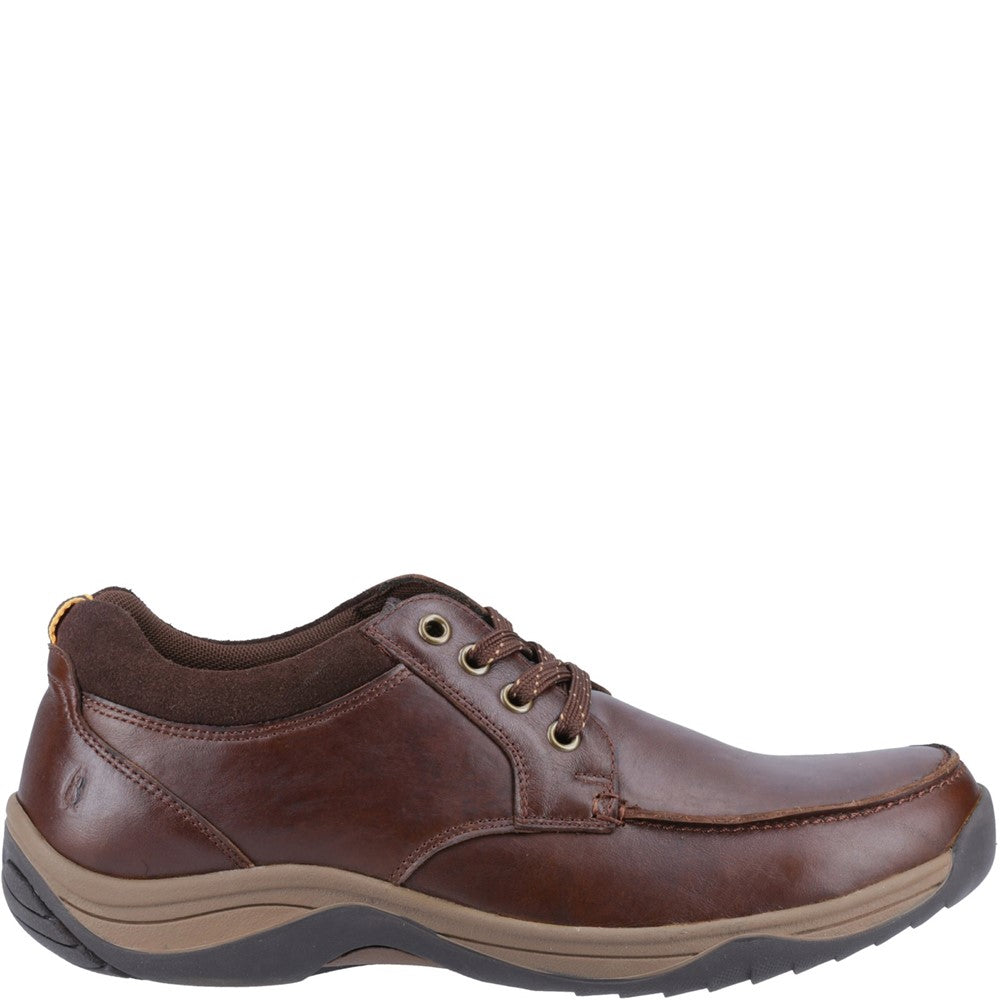 Mens Classic Lace Shoes Brown Hush Puppies Derek Lace Up Shoe