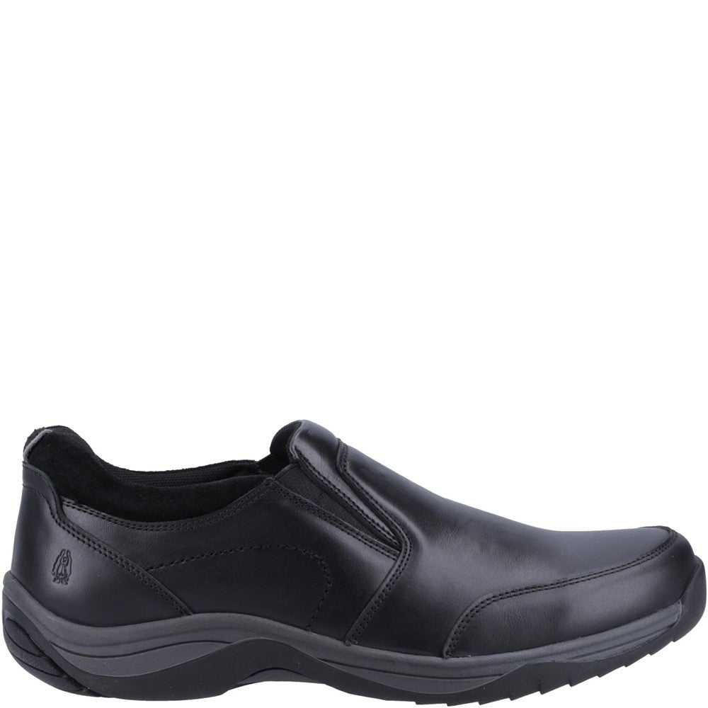 Mens Classic Slip On Shoes Black Hush Puppies Donald Slip On Shoe