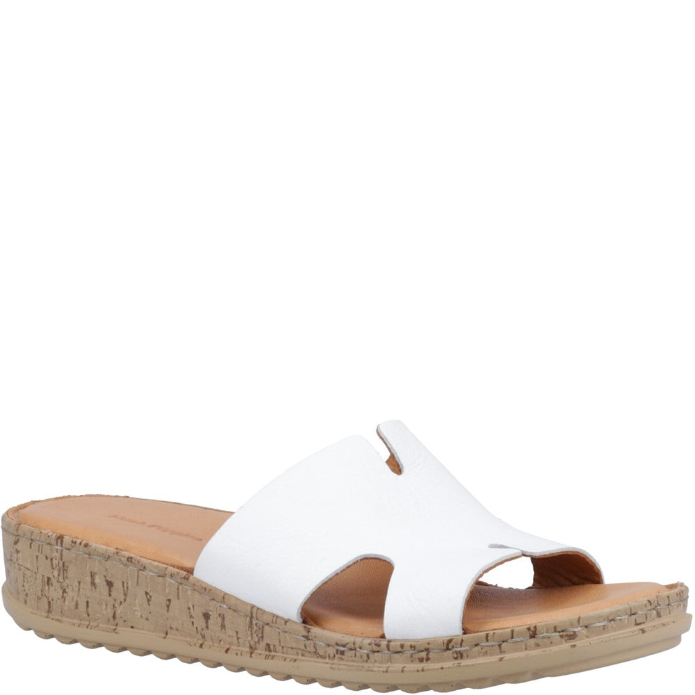 Sandal Ladies Summer White Hush Puppies Eloise Mule Sandal