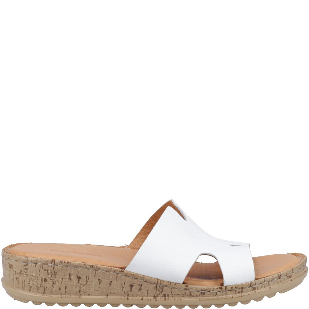 Sandal Ladies Summer White Hush Puppies Eloise Mule Sandal