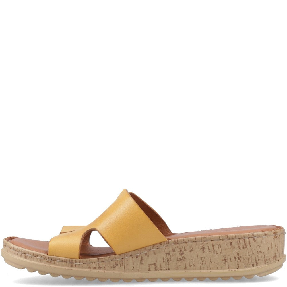 Sandal Ladies Summer Mustard Hush Puppies Eloise Mule Sandal