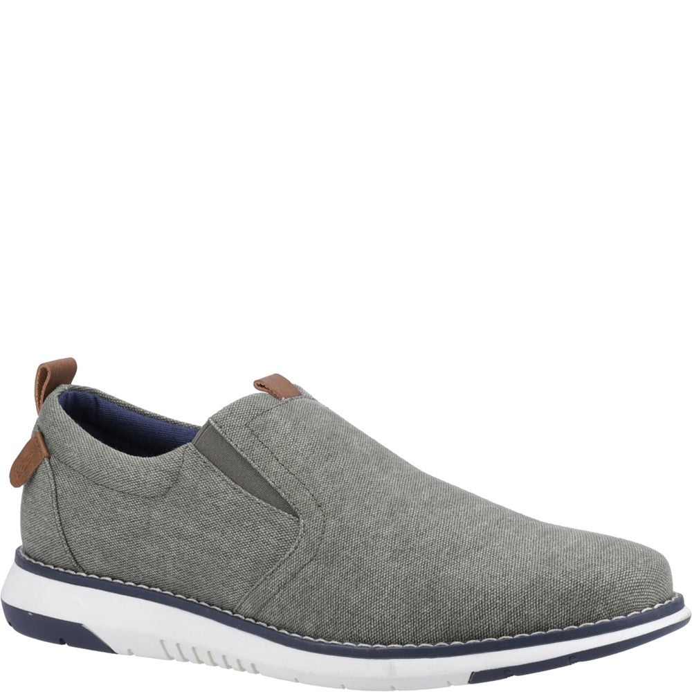 Slip On Mens Summer Khaki Hush Puppies Benny Slip On Shoe