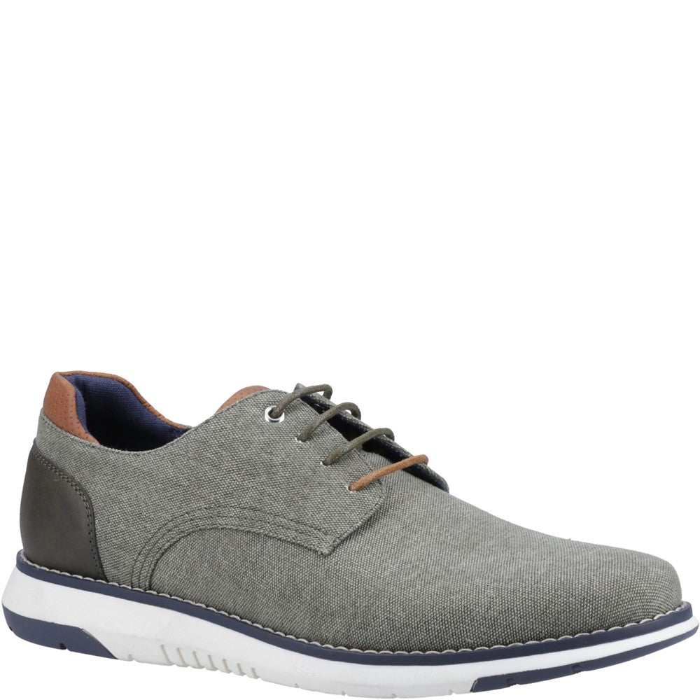 Hush Puppies Men’s Khaki Bruce Memory Foam Lace Up Shoes (Sizes 6-12) - With Code