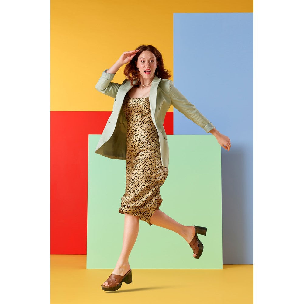 Ladies Heeled Sandals Tan Hush Puppies Gigi Platform Sandal