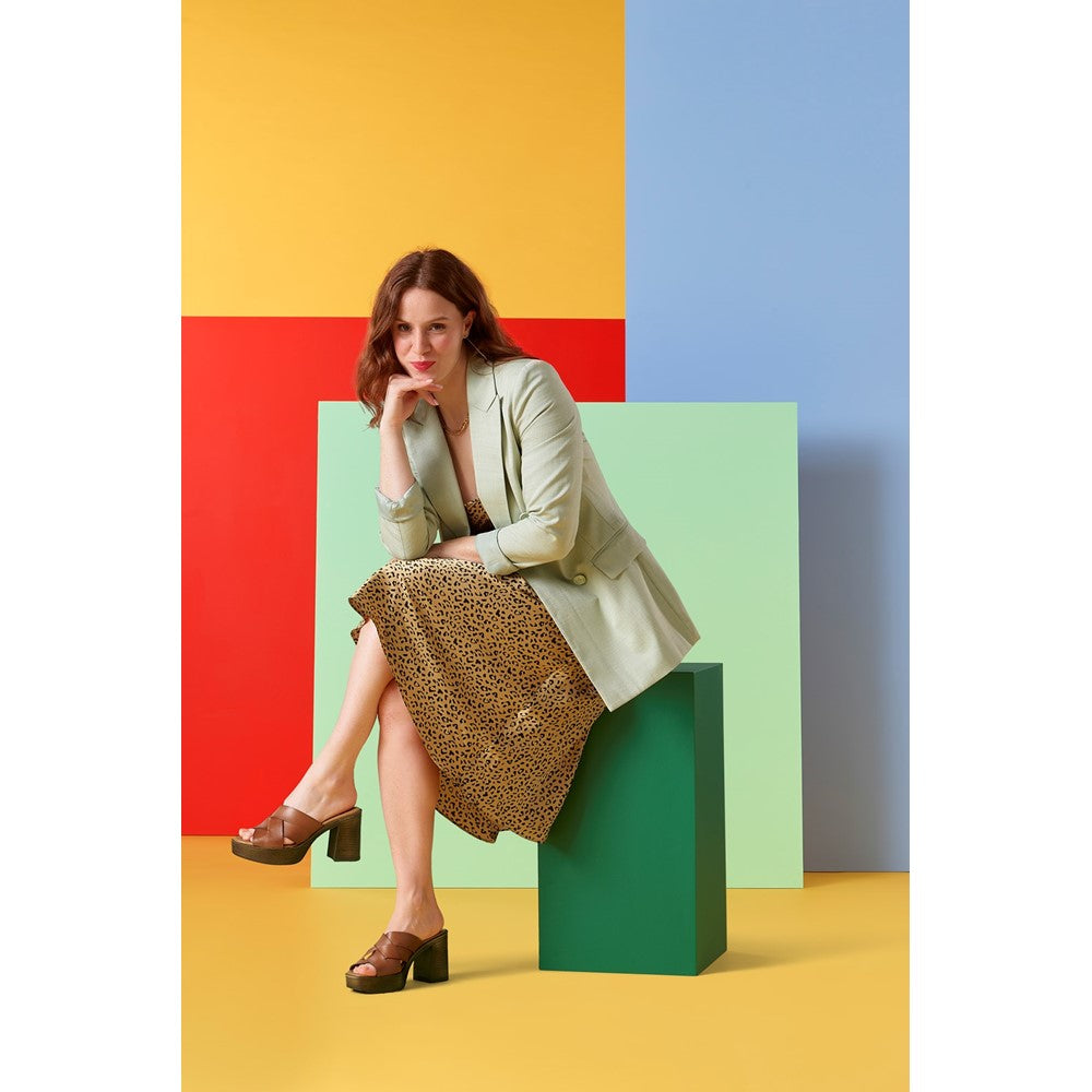 Ladies Heeled Sandals Tan Hush Puppies Gigi Platform Sandal