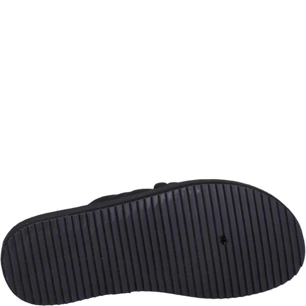 Sandal Ladies Summer Black Hush Puppies Sienna Slide