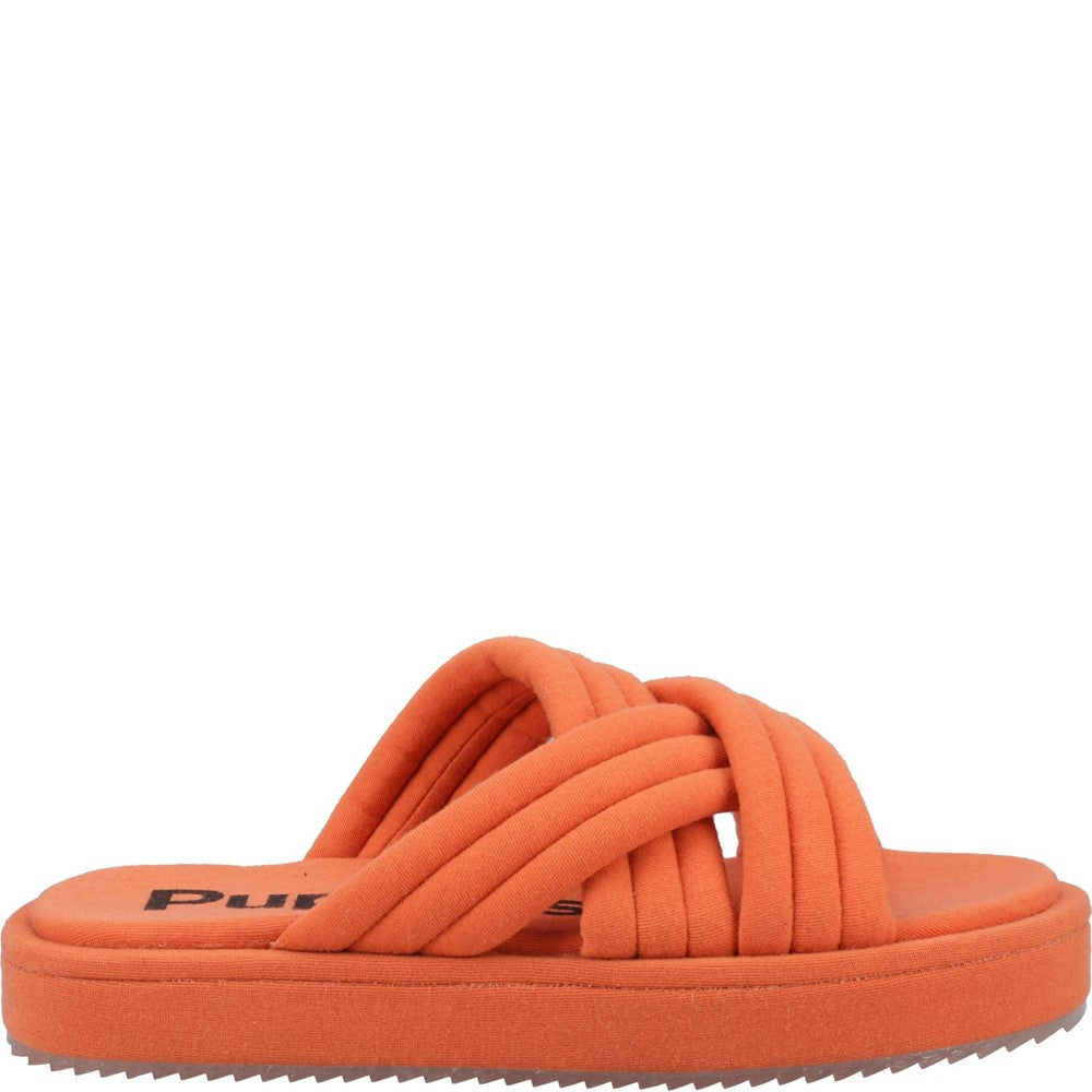 Sandal Ladies Summer Orange Hush Puppies Sienna Slide