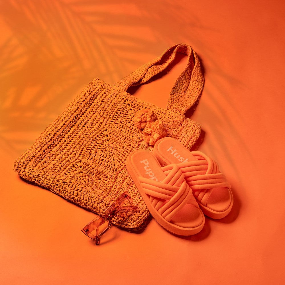 Sandal Ladies Summer Orange Hush Puppies Sienna Slide