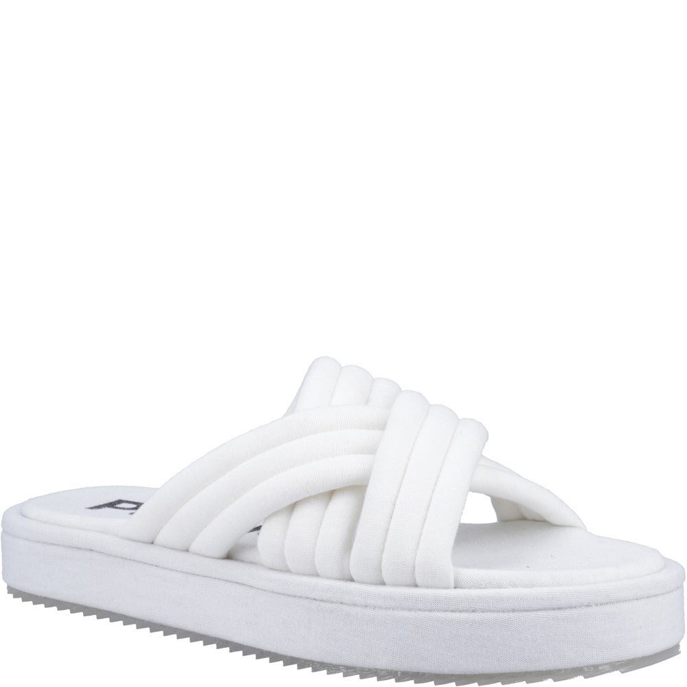 Sandal Ladies Summer White Hush Puppies Sienna Slide