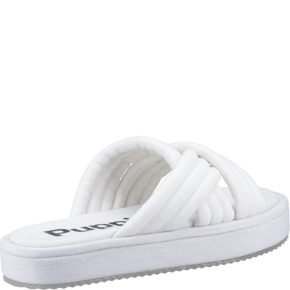 Sandal Ladies Summer White Hush Puppies Sienna Slide