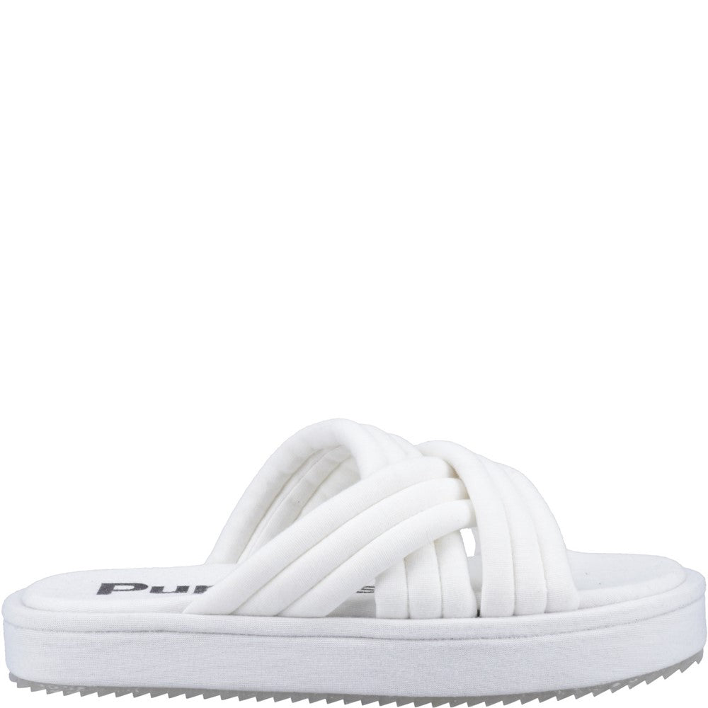Sandal Ladies Summer White Hush Puppies Sienna Slide