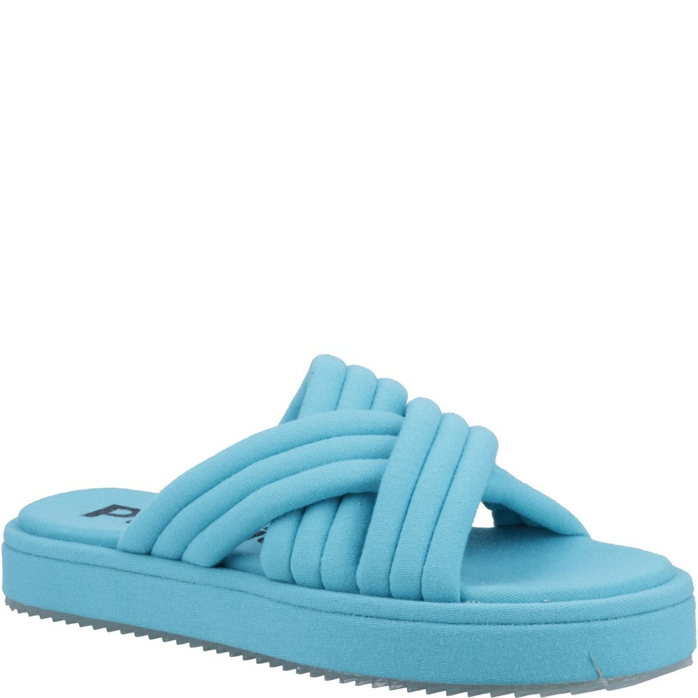 Sandal Ladies Summer Turquoise Hush Puppies Sienna Slide