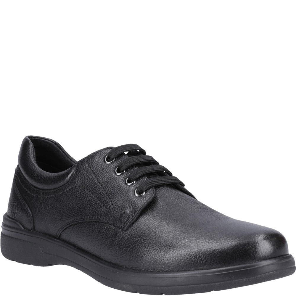 Mens Classic Lace Shoes Black Hush Puppies Marco Lace Up Shoe