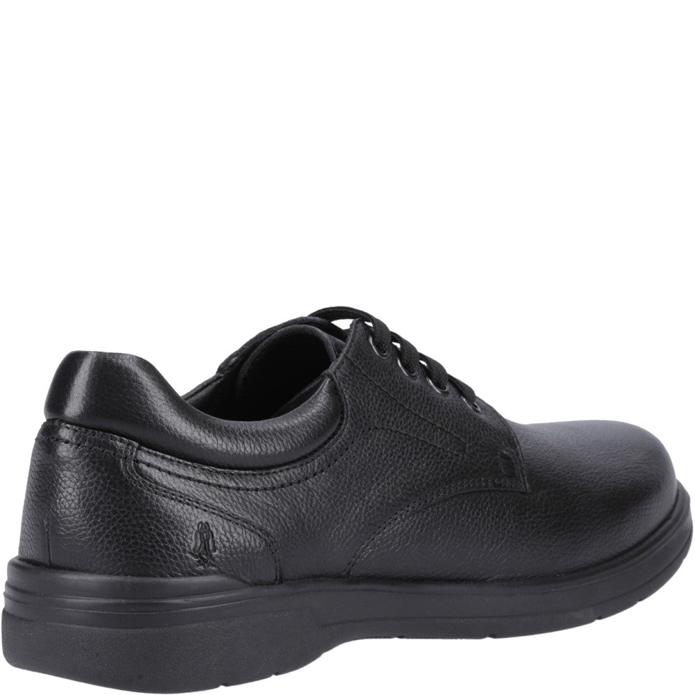 Mens Classic Lace Shoes Black Hush Puppies Marco Lace Up Shoe