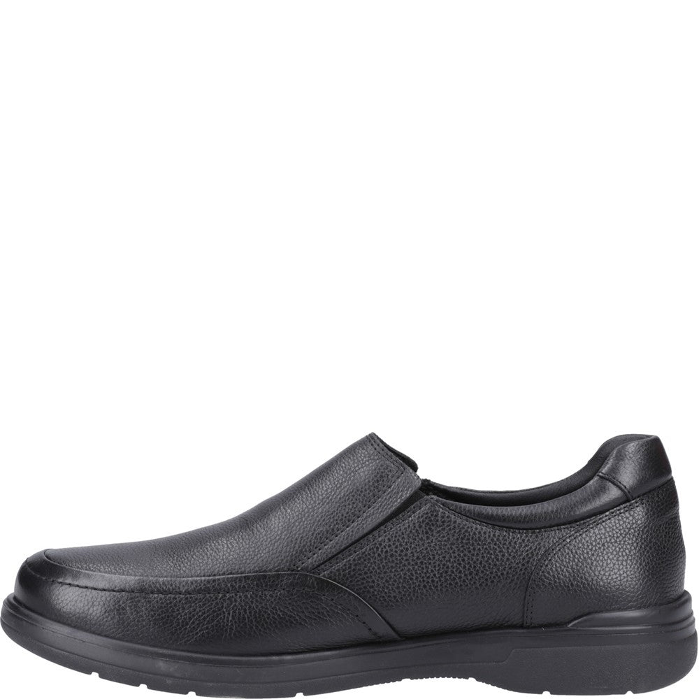 Mens Classic Slip On Shoes Black Hush Puppies Matthew Slip On Shoe
