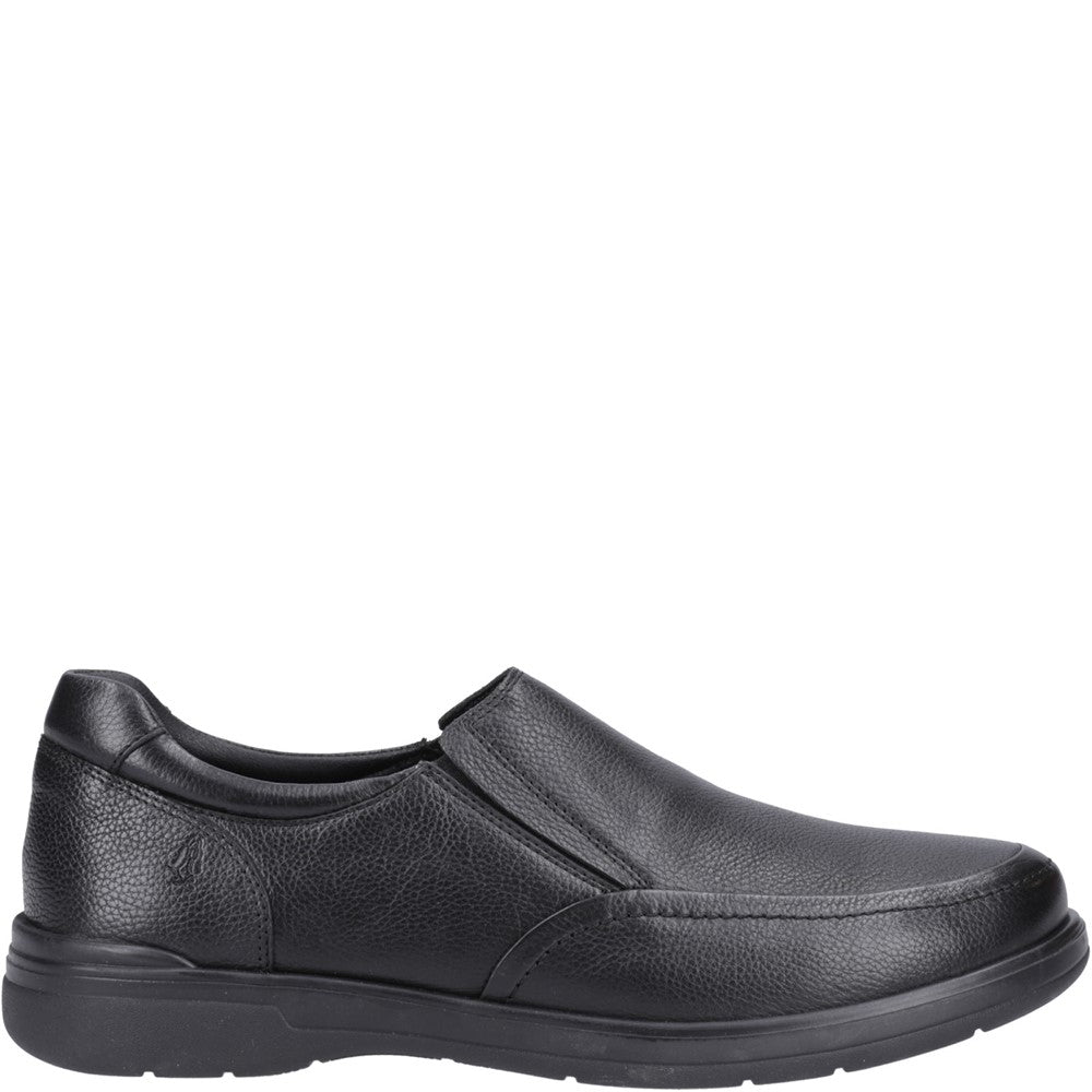 Mens Classic Slip On Shoes Black Hush Puppies Matthew Slip On Shoe