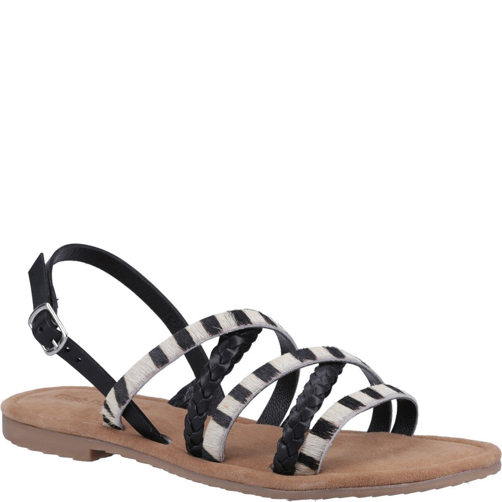 Sandal Ladies Summer Black Hush Puppies Amanda Strappy Sandal