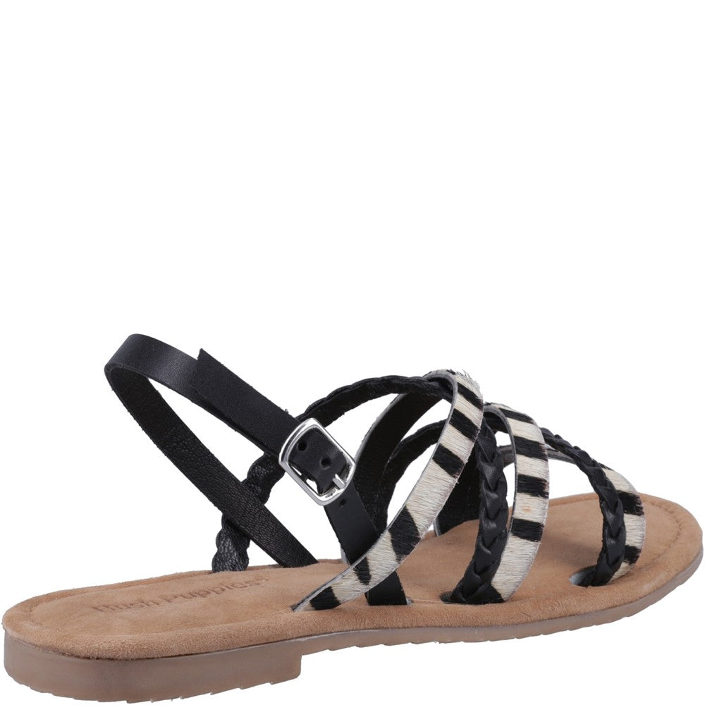 Sandal Ladies Summer Black Hush Puppies Amanda Strappy Sandal