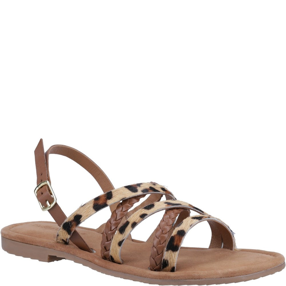 Sandal Ladies Summer Tan Hush Puppies Amanda Strappy Sandal