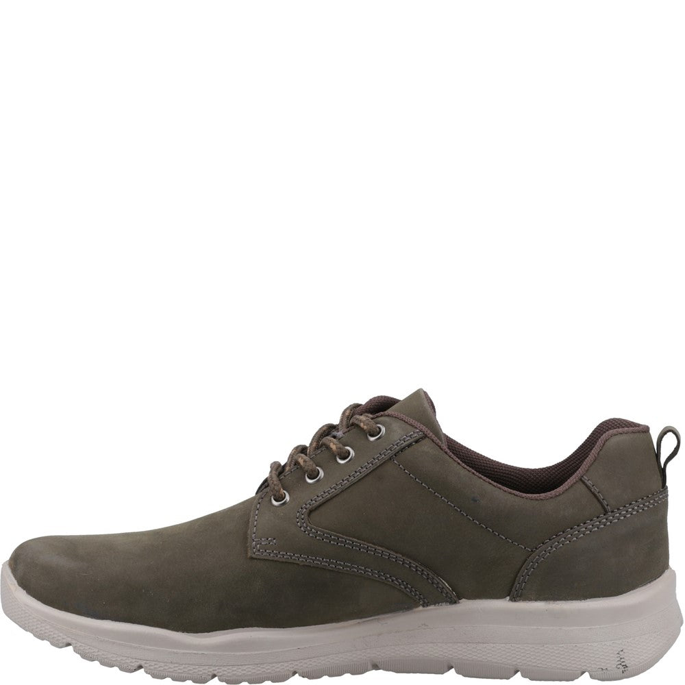 Mens Sports Khaki Hush Puppies Fergus Lace Up Trainer