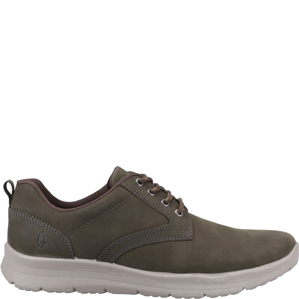 Mens Sports Khaki Hush Puppies Fergus Lace Up Trainer