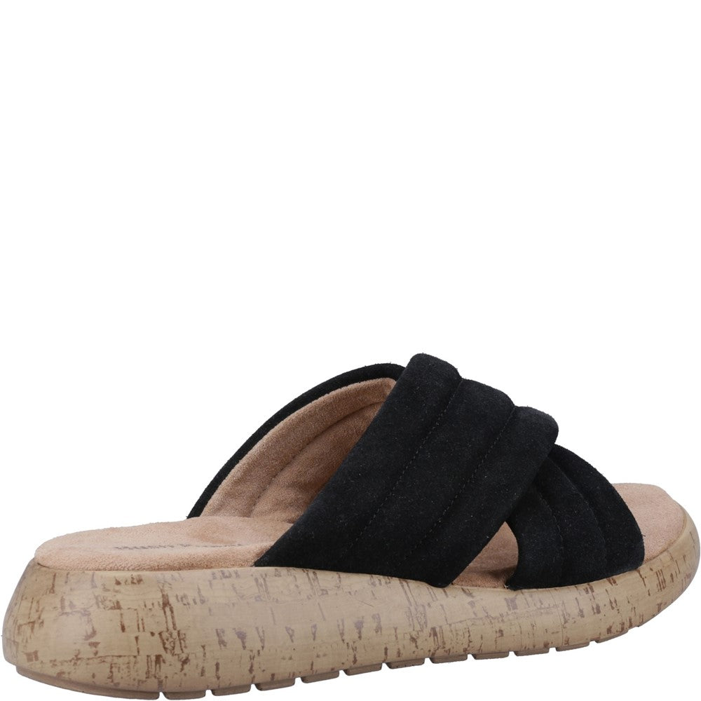 Sandal Ladies Summer Black Hush Puppies Sarah Slide